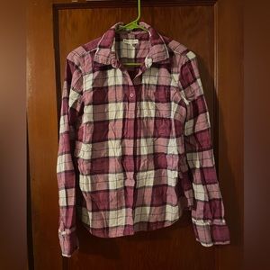 Aeropostale Purple and White Flannel (Women’s XL)